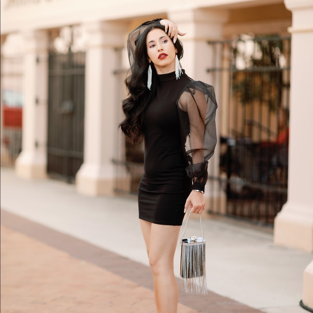 Revolve Black Dress (backless)